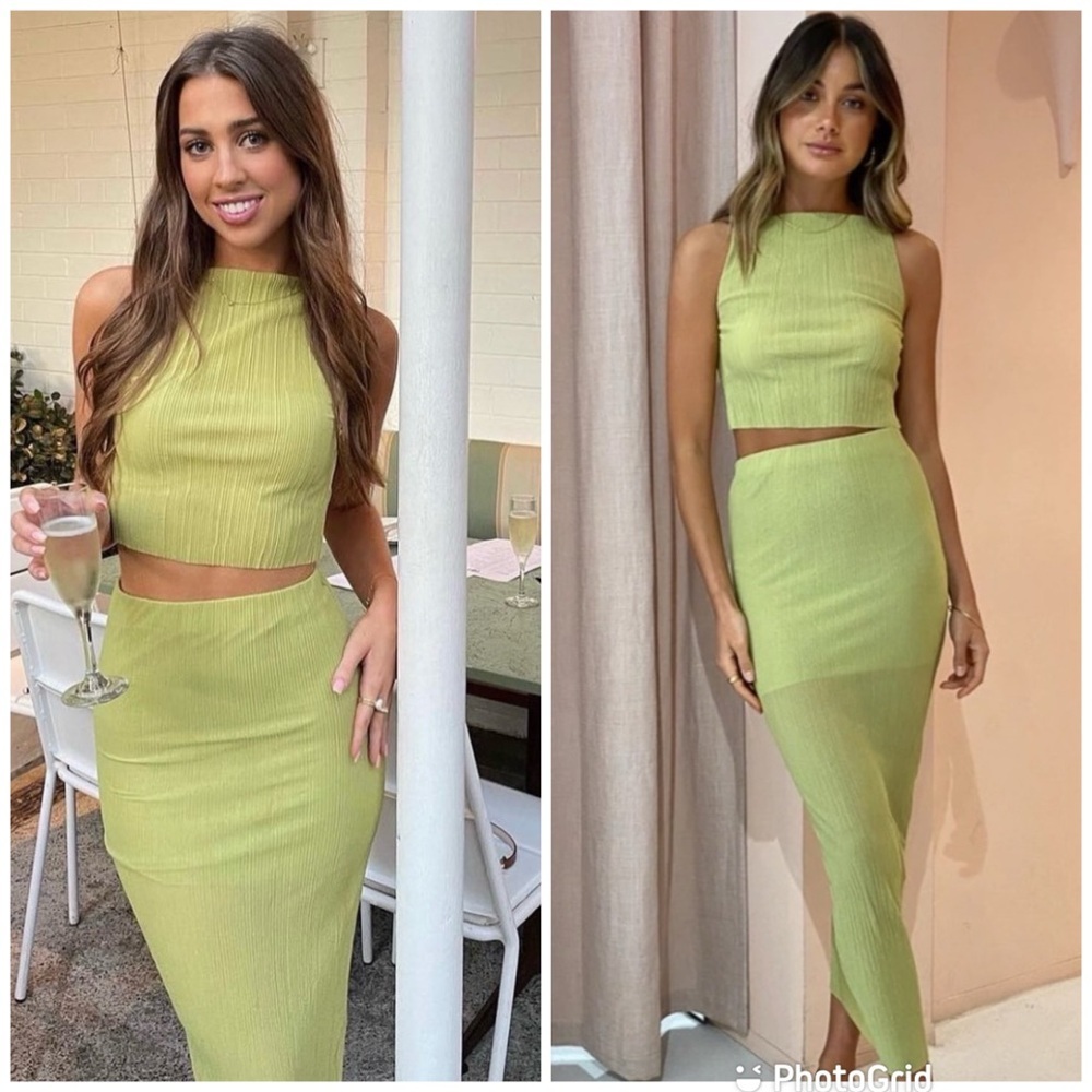 Bec + Bridge Plisse SET Pistachio Green